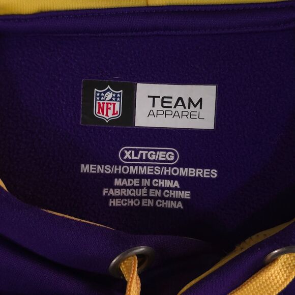 Minnesota Vikings Hoodie Men XL Purple NFL Sweatshirt Football Free Shipping - Picture 7 of 8
